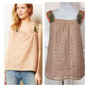 Anthropologie Sunlight Hours Tank by Vineet Bahl
